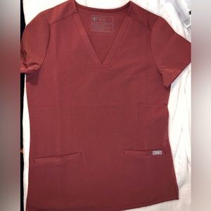 Dark Cherry 3 Pocket Casma Top (XXS)